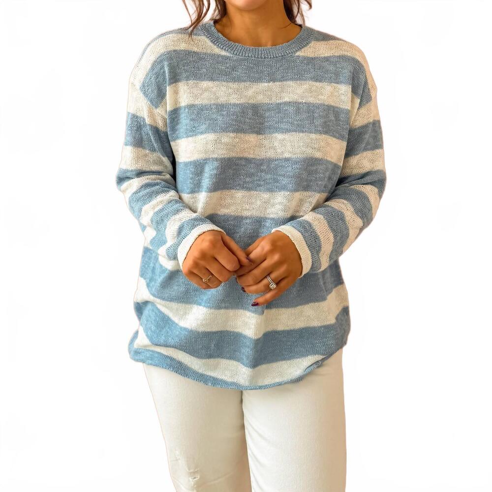 NEW SUNDAY EDITION alicia sweater top in blue
